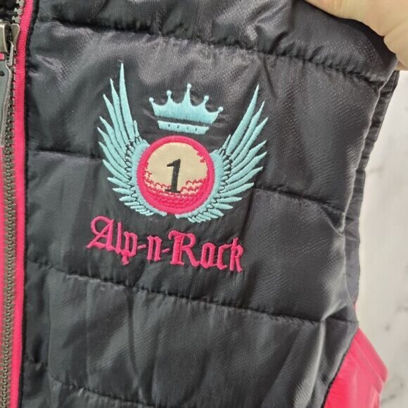 Alp N Rock Vest Womens 2 XS Pink Black Puffer Insulated Synthetic Quilted ANR - Picture 4 of 8